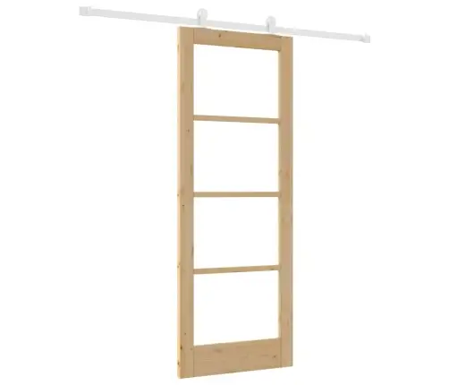 Bīdāmās Durvis Orkdal Brūna 78 X 202 Cm Koks Un Metāls Vidaxl