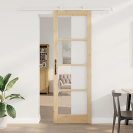 Stumdomos Durys Orkdal Ruda 78 X 232 Cm Medis Ir Metalas