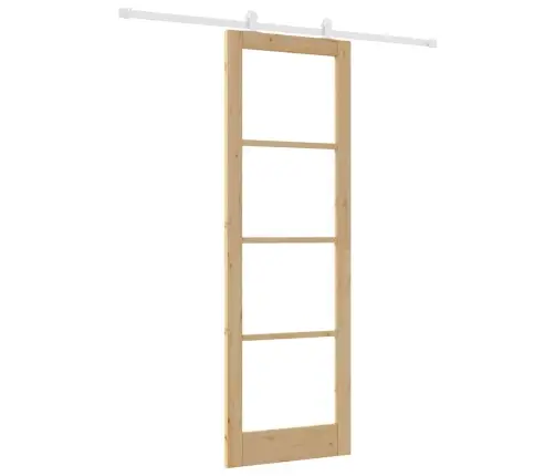 Bīdāmās Durvis Orkdal Brūna 78 X 232 Cm Koks Un Metāls Vidaxl