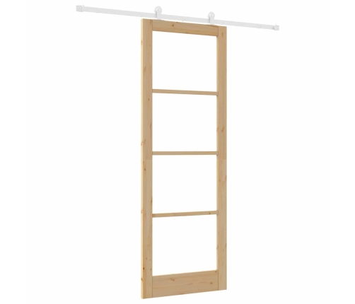 Bīdāmās Durvis Orkdal Brūna 83 X 232 Cm Koks Un Metāls Vidaxl