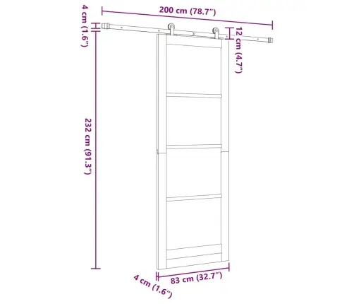 Libisev Uks Orkdal Neutraalne 83 X 232 Cm