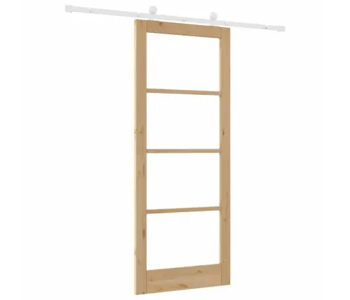 Bīdāmās Durvis Orkdal Brūna 86 X 211 Cm Koks Un Metāls Vidaxl