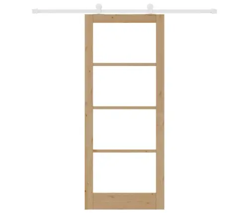 Bīdāmās Durvis Orkdal Brūna 86 X 211 Cm Koks Un Metāls Vidaxl