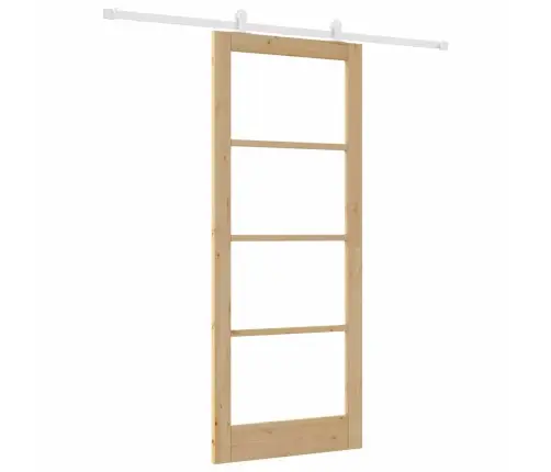 Bīdāmās Durvis Orkdal Brūna 86 X 211 Cm Koks Un Metāls Vidaxl