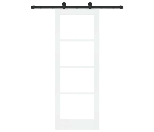 Bīdāmās Durvis Ar Aparatūras Komplektu Orkdalbaltas 73.5 X 198.5 Cm Vidaxl