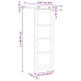 Bīdāmās Durvis Ar Detaļu Komplektu Orkdal73.5X211 Cm Vidaxl