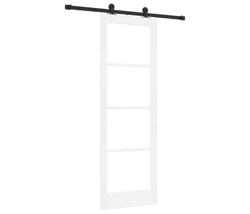 Bīdāmās Durvis Ar Aparatūras Komplektu Orkdal Baltas 73.5X211 Cm Vidaxl