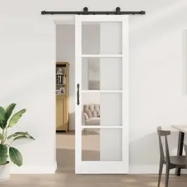 Stumdomos Durys Orkdal Balta 78 X 232 Cm Medis Ir Metalas
