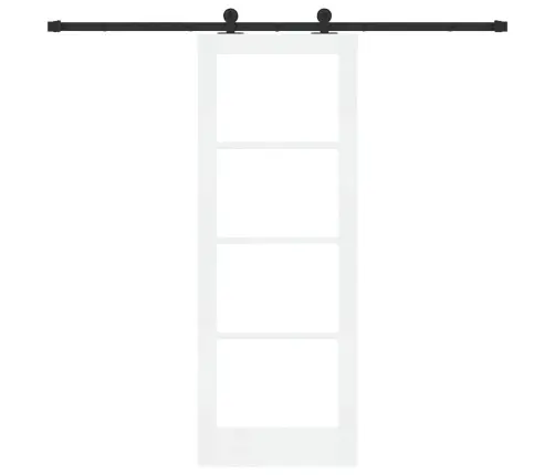 Bīdāmās Durvis Ar Aparatūras Komplektu Orkdalbaltas 73.5X198.5 Cm Vidaxl