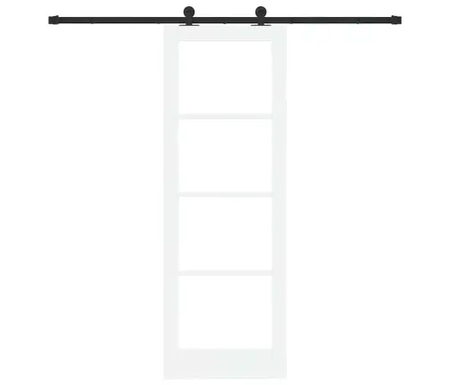 Bīdāmās Durvis Ar Aprīkojuma Komplektu Orkdal, Baltas, 73.5X211 Cm Vidaxl