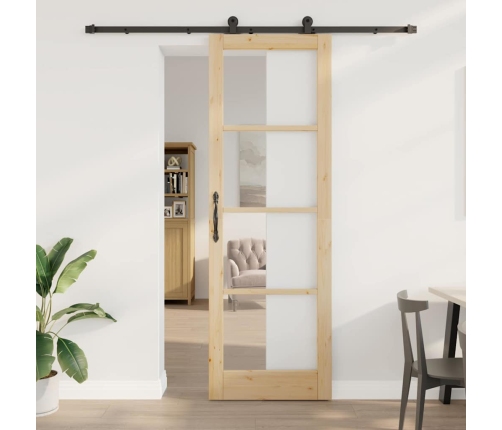 Stumdomos Durys Orkdal Ruda 78 X 232 Cm Medis Ir Metalas