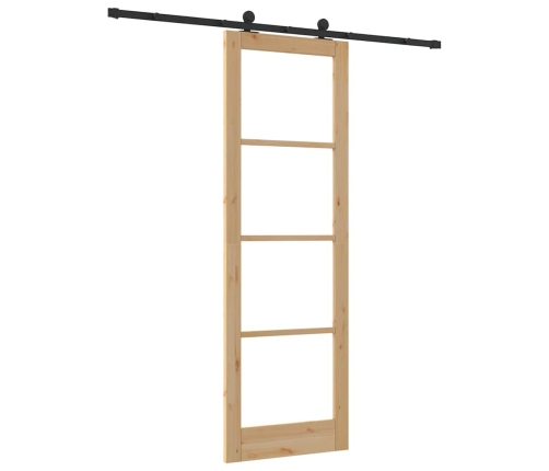 Stumdomos Durys Orkdal Ruda 78 X 232 Cm Medis Ir Metalas