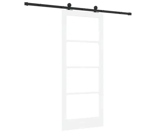 Bīdāmās Durvis Ar Aparatūras Komplektu Orkdalbaltas 83X202 Cm Vidaxl