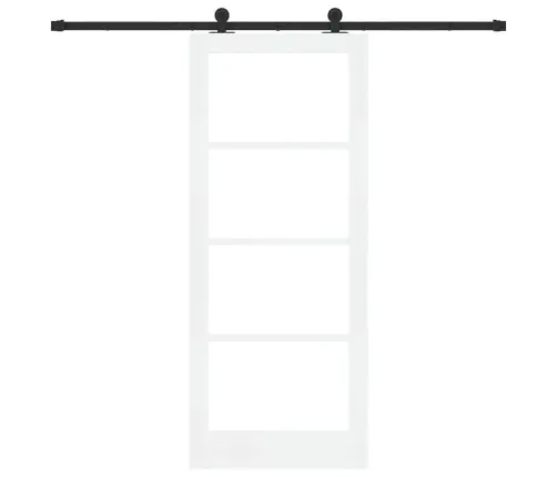 Bīdāmās Durvis Ar Aparatūras Komplektu Orkdalbaltas 83X202 Cm Vidaxl