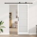Vidaxl Bīdāmās Durvis Ar Aparatūras Komplektu Orkdal Balts 83X232 Cm