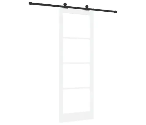 Vidaxl Bīdāmās Durvis Ar Aparatūras Komplektu Orkdal Balts 83X232 Cm