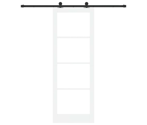 Vidaxl Bīdāmās Durvis Ar Aparatūras Komplektu Orkdal Balts 83X232 Cm