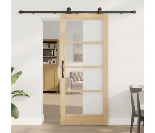 Bīdāmās Durvis Ar Aparatūras Komplektu Orkdal86X198.5 Cm Vidaxl