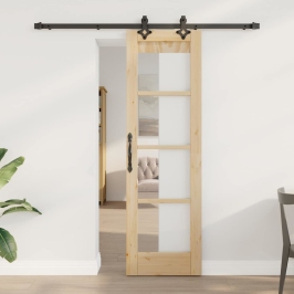 Stumdomos Durys Orkdal Ruda 61 X 198.5 Cm Medis Ir Metalas
