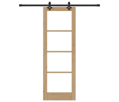 Bīdāmās Durvis Ar Aparatūras Komplektu Orkdalcietais Koks Un Stikls Vidaxl