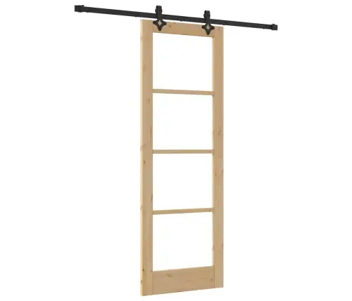 Bīdāmās Durvis Ar Aparatūras Komplektu Orkdalcietais Koks Un Stikls Vidaxl