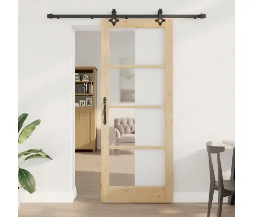 Slankios Durys Orkdal Natūrali Ir Juoda 83 X 211 Cm