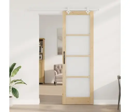 Stumdomos Durys Ruda 78 X 232 Cm Medis Ir Metalas