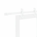 Liuguks Valge 73.5 X 211 Cm Puit Ja Metall