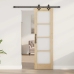 Bīdāmās Durvis Ar Aparatūras Komplektu 61X198.5 Cm Cieta Koka Priedes Vidaxl