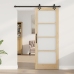 Bīdāmās Durvis Ar Aparatūras Komplektu 78X202 Cm Cietās Priedes Vidaxl