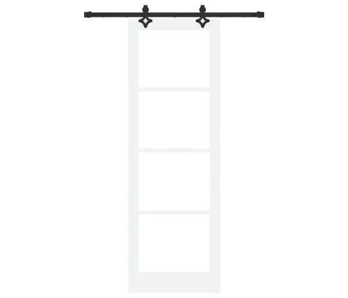 Stumdomos Durys Kita Balta 78 X 232 Cm Medis Ir Metalas Stumdomos Durys Kita Balta 78 X 232 Cm Medis Ir Metalas