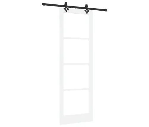 Stumdomos Durys Kita Balta 78 X 232 Cm Medis Ir Metalas Stumdomos Durys Kita Balta 78 X 232 Cm Medis Ir Metalas