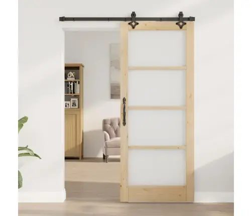 Libisev Uks Neutraalne 83 X 202 Cm Soe Männipuit Ja Klaas