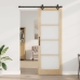 Slīdošās Durvis Ar Stiprinājumu Komplektu 83X232 Cm Masīvkoka Priedes Vidaxl