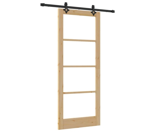 Stumdomos Durys Kita Ruda 86 X 211 Cm Medis Ir Metalas