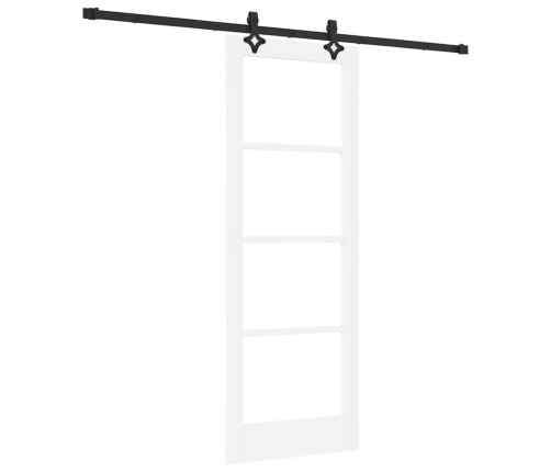 Libisev Uks Muu Valge 73.5 X 198.5 Cm Puit Ja Metall