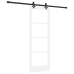 Libisev Uks Muu Valge 73.5 X 198.5 Cm Puit Ja Metall