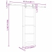 Libisev Uks Muu Valge 73.5 X 198.5 Cm Puit Ja Metall