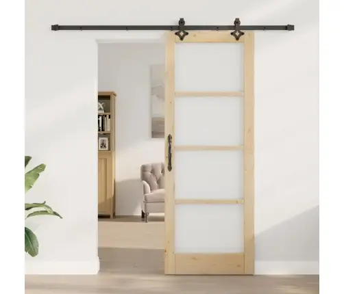 Stumdomos Durys Kita Ruda 78 X 211 Cm Medis Ir Metalas