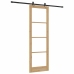 Bīdāmās Durvis Ar Aparatūras Komplektu 78X232 Cm Masīvkoka Priede Vidaxl