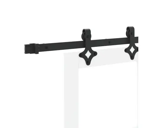 Bīdāmās Durvis Ar Piederumu Komplektu Baltas 83X202 Cm Cietas Koka Priedes Vidaxl