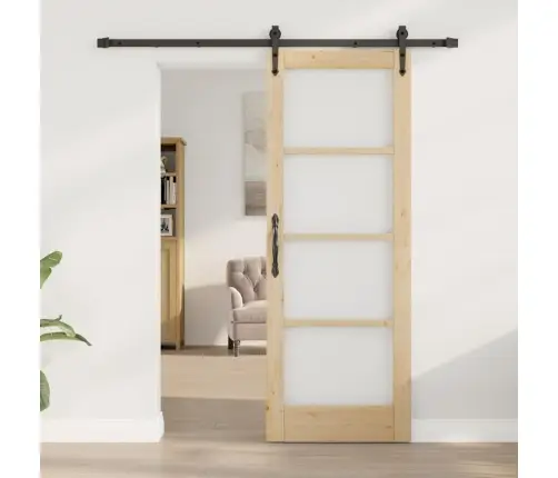 Slankios Durys Ruda 73.5 X 198.5 Cm Medis Ir Metalas