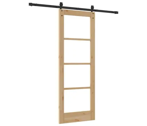 Slankios Durys Ruda 73.5 X 198.5 Cm Medis Ir Metalas