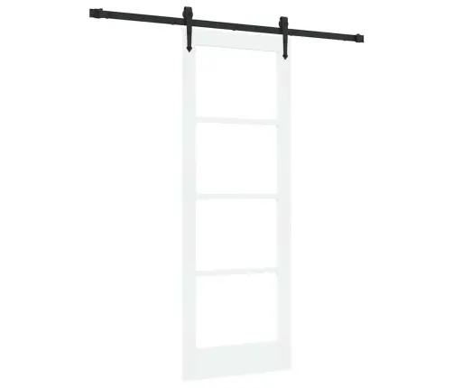 Slīdošas Durvis Balts 73.5 X 198.5 Cm Koks Un Metāls Vidaxl