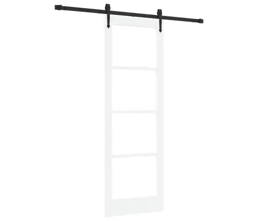 Slīdošas Durvis Balts 73.5 X 211 Cm Koks Un Metāls Vidaxl