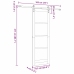 Slankios Durys Balta 73.5 X 211 Cm Medis Ir Metalas