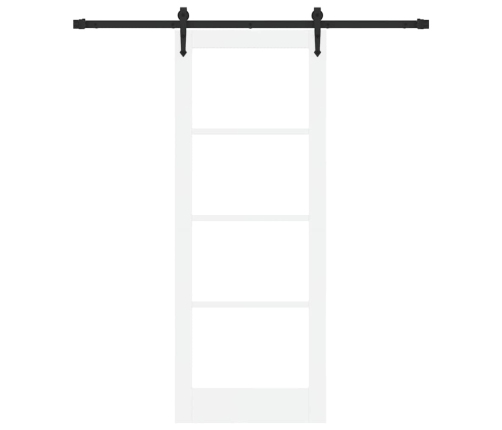 Slīdošas Durvis Balts 78 X 202 Cm Koks Un Metāls Vidaxl