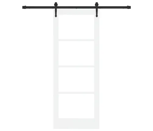 Slīdošas Durvis Balts 78 X 202 Cm Koks Un Metāls Vidaxl