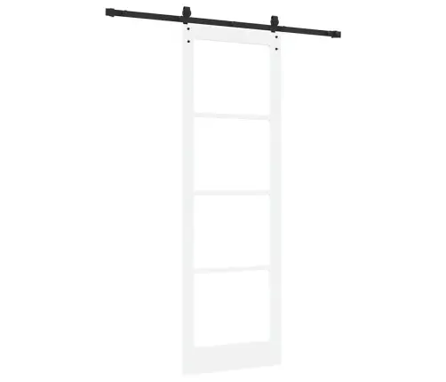 Slīdošas Durvis Balts 78 X 232 Cm Koks Un Metāls Vidaxl