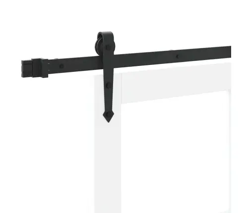 Slīdošas Durvis Balts 83 X 202 Cm Koks Un Metāls Vidaxl